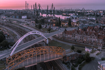 view of the gdansk shipyard
