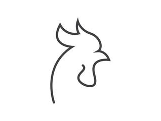 Fototapeta na wymiar chicken logo Rooster logo icon vector template