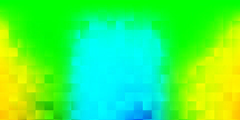 Light blue, yellow vector template with abstract forms.