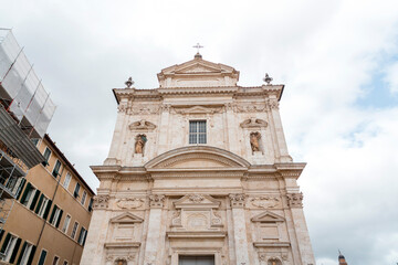 Fototapeta premium Insigne Collegiata di Santa Maria Church in Siena, Italy