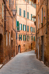 Fototapeta premium Generic architecture and street view in Siena, Tuscany, Italy