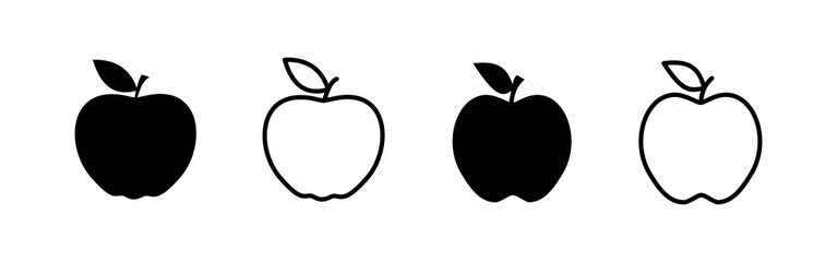 Apple icon vector. Apple sign and symbols for web design.