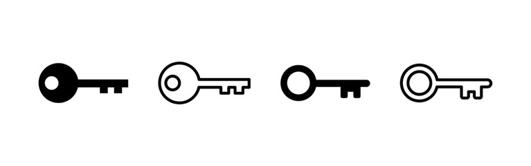 Key icon vector. Key sign and symbol.