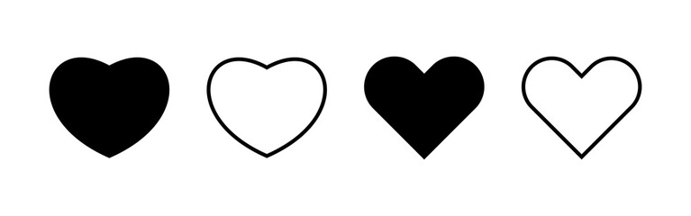 Love icon vector. Heart sign and symbol. Like icon vector.