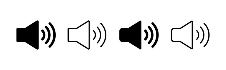 Speaker icon vector. volume sign and symbol. loudspeaker icon. sound symbol