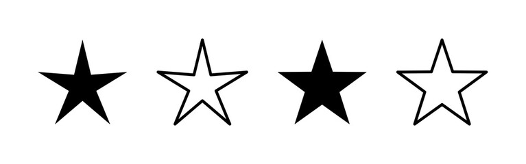 Obraz premium Star icon vector. rating sign and symbol. favourite star icon