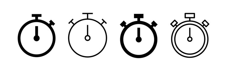 Stopwatch icon vector. Timer sign and symbol. Countdown icon. Period of time
