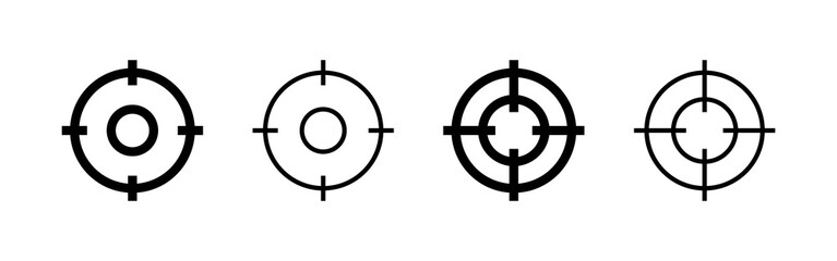 Target icon vector. goal icon vector. target marketing sign and symbol