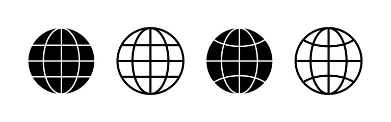 Web icon vector. go to web sign and symbol. web click icon. Global search icon