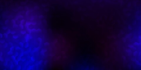 Dark pink, blue vector template in a hexagonal style.