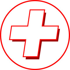 Fototapeta premium plus symbol in the center of the circle