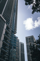 Obraz na płótnie Canvas skyscrapers in Brickell MIAMI FLORIDA 