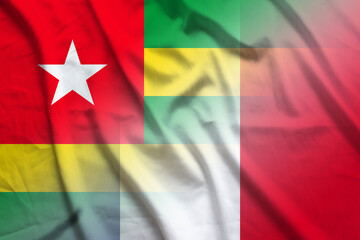 Togo and France government flag international negotiation FRA TGO