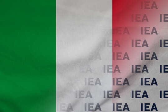 Italy flag IEA symbol agreement