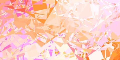 Light Pink, Yellow vector pattern with abstract shapes.