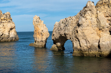 The cliffs of the Ponta da Piedade headland is one of the finest natural features of the Algarve....