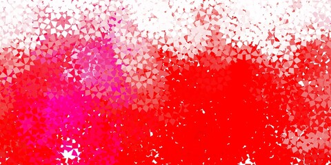 Light blue, green vector background with triangles.