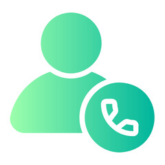 contact person gradient icon