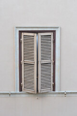 Italian window shutters in Rome, Italy