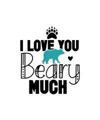 Fototapeta premium Bear SVG Bundle, Mountains Pine Trees Grizzly Bear SVG Cut File for Cricut, Silhouette, Snowy Winter Scene, Forest, Mama Bear, Wilderness