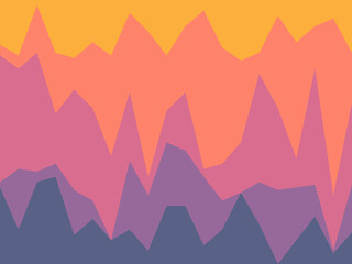 illustration of a mountain landscape - purple mountain abstrack bacground