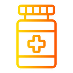 Jar medical gradient icon