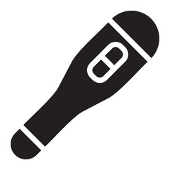 Thermometer glyph icon