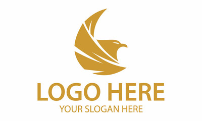 Eagle Moon Gold Logo Design