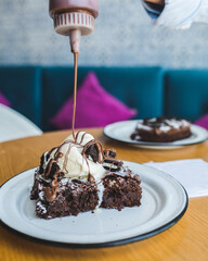 chocolate cake with chocolate