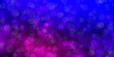 Light Blue, Red vector backdrop with circles.