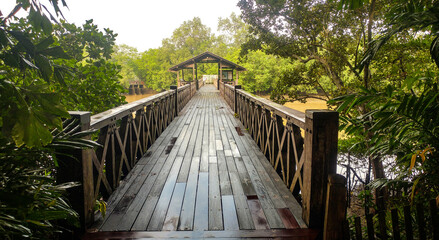 Wooden Bridge at Wetlands Reserve
