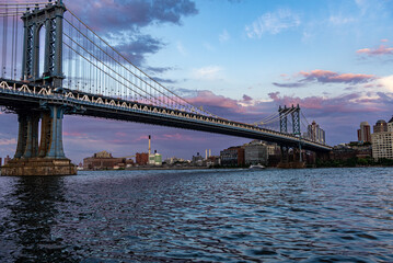 Manhattan Bridge sunset