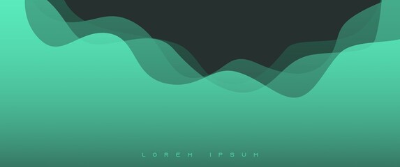 Obraz premium Abstract wavy gradient background design concept, perfect for background, backdrop, landing page background, desktop background, interior design, digital art gallery.