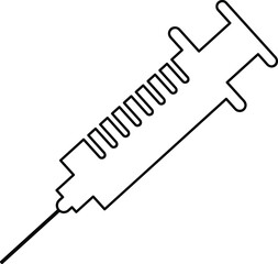 Syringe Injection Icon Vector Illustration - Vector on white.eps