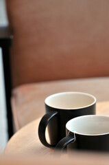 cup of coffee on a table