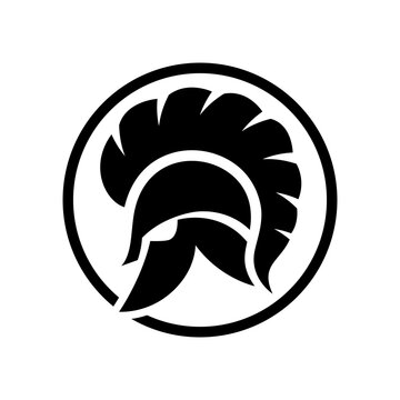 Spartan helmet logo images illustration