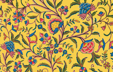 Ajrakh Pattern and block print and batik print Background digital printing textile pattern