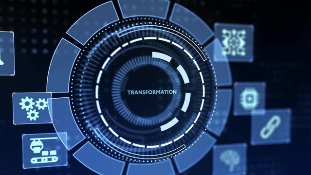 Business Transformation. Future and Innovation Internet and network concept.