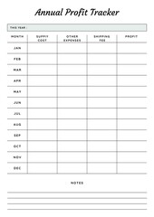 Annual Profit Tracker