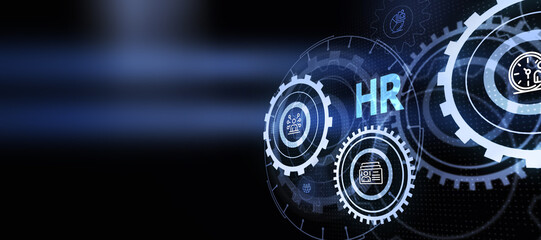 Business, Technology, Internet and network concept. Human Resources HR management concept.