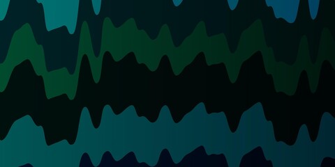 Dark Blue, Green vector template with wry lines.