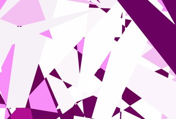 Light Pink vector template with triangle shapes.