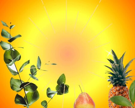 tropical video product advertisement for food or beverage