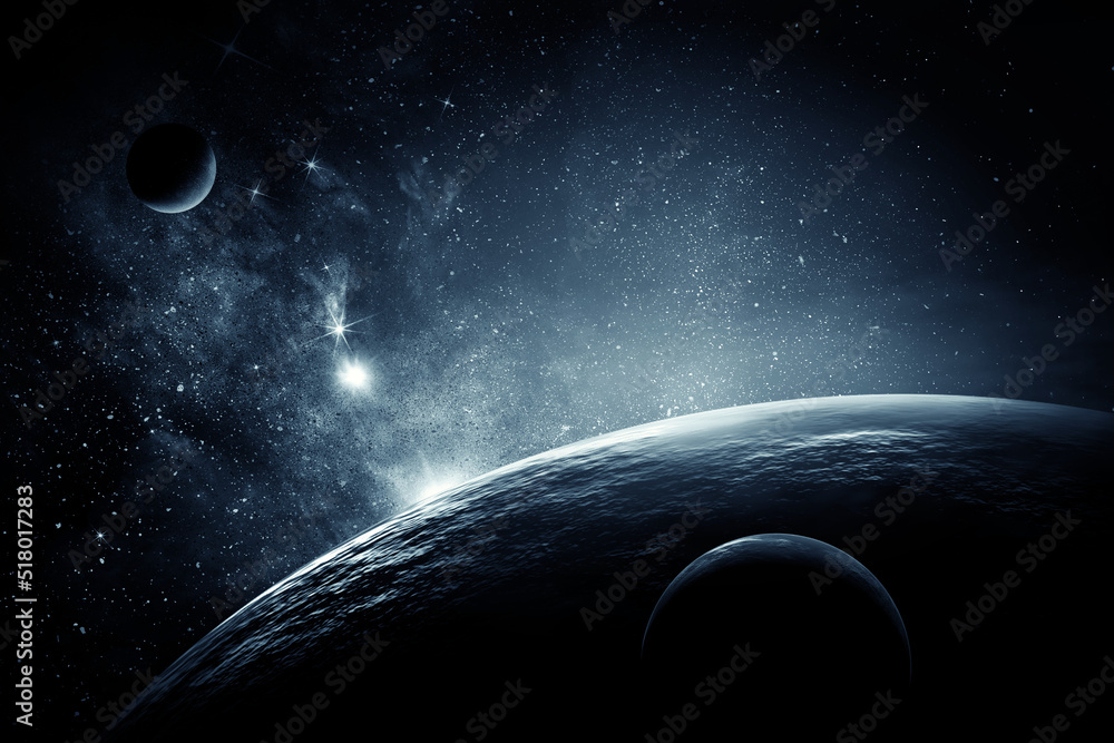 Canvas Prints image of outer space. . mixed media