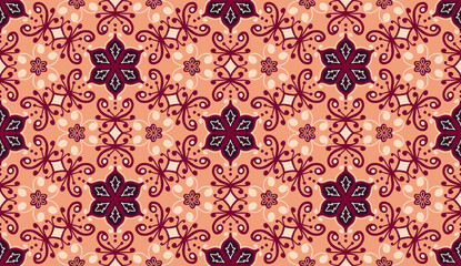 Geometric ethnic oriental pattern traditional Design for background,carpet,wallpaper,clothing,wrapping,Batik,fabric,Vector illustration.embroidery style.