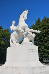 Obraz premium Monument of Leszek the White. Marcinkowo Gorne, Kuyavian-Pomeranian Voivodeship, Poland