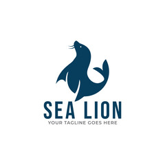 Sea lion symbol - vector illustration