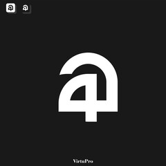 A letter logo monogram