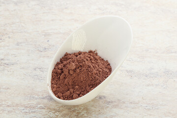 Natural organic cocoa powder for culinary