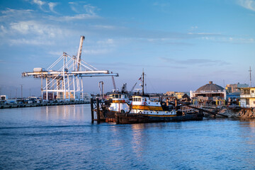 Tugboats in port